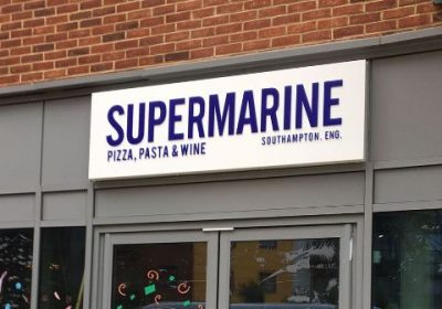 Shop Front with Cut Out Letters